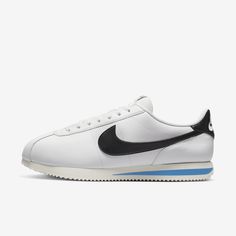 You spoke. We listened. Based on your feedback, we've revamped the original Cortez while maintaining the retro appeal you know and love. This version has a wider toe area and firmer side panels, so you can comfortably wear them day in and day out without any warping. Cortez fans—this one’s for you. Nike Cortez Outfit, Nike Cortez Mens, Nike Cortez White, Nike Cortez Shoes, Nike Cortez Leather, Cortez Shoes, Sneaker Trend, Jordan 13, Latest Sneakers