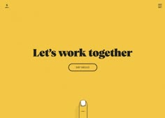 an image of a computer screen with the words let's work together on it