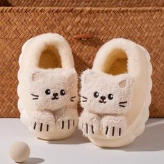 Children's Casual Shoes - Cute Cat House - Soft Slippers - TSS263 - Touchy Style Cute Cat House, Cozy Cartoon, Plush Slippers, Soft Slippers, Comfort And Joy, Girl House, Casual Slippers, How To Show Love, Cartoon Cat