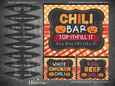 a menu for a halloween themed bar