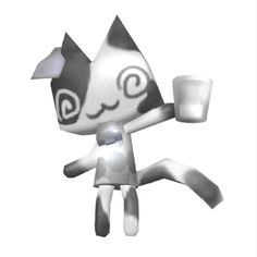 an image of a cat holding a cup