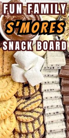 the fun family s'mores snack board