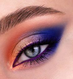 Pink Makeup Blue Eyes, Eye Makeup Images, Eye Makeup Techniques, Make Up Inspiration, Cute Eye Makeup, Eye Makeup Pictures, Colorful Eye Makeup, Makijaż Smokey Eye, Eye Makeup Designs