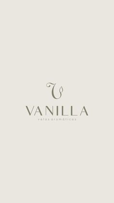 the logo for vanilla cosmetics, which is designed to look like an old fashion store