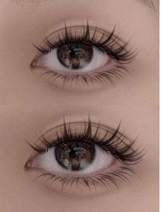 Manhua lashes anime lashes chinese lashes manga lashes chinese makeup trend Eyelash Extensions Manga Lashes, Perfect Eyes Aesthetic, Lashes 2023 Trend, Manga Style Eyelashes, Managua Lashes, Eye Lashes Styles, Anime Fake Lashes, Douyin Makeup Lashes, Manga Style Lash Extensions