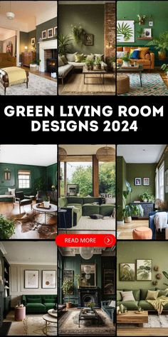 green living room designs from the year 2012 to present in red, white and blue