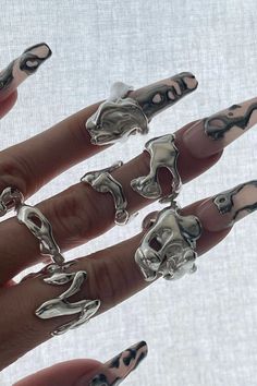 LAVA N°01 RING – CULT MIA Molten Rock, Fluid Design, Neck Jewellery, Stacked Jewelry, Boot Accessories, Silver Pieces, Luxembourg, Amethyst Gemstone, Shop Necklaces