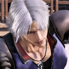 an image of a man with white hair in the video game devilblade 2