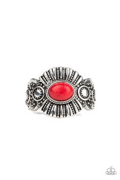 Paparazzi Thirst Quencher Red Stone Ring Southern Expressions, Red Ring, Red Stone Ring, Red Rings, Dainty Band, Paparazzi Accessories, Bling Rings, Paparazzi Jewelry, Red Stone