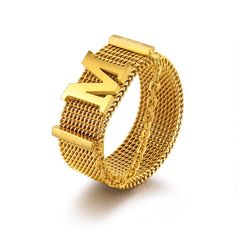 PRICES MAY VARY. 【Introduction】This golden ring, the main body of which is in the braided style, with the letter M and the gold chain, shows the full hip-hop style. 【Material】This ring is made of stainless steel, full of texture, and is a high-quality women's fashion ring. 【Size】There are three sizes to choose from. You can choose a size suitable for your finger from US size 6, 7 and 8. 【Best Gift】You can express your love by giving this personalized ring jewelry to your friends, colleagues, classmates and family members as a surprise gift for birthday parties, wedding ceremonies, Valentine's Day, Christmas, Thanksgiving, etc. care for them 【After-sale service】If you have any questions about our products, please feel free to contact us. We will reply you within 24 hours and provide you wit Trendy Gold Initial Ring For Anniversary, Trendy Personalized Gold Rings, Adjustable Gold Chain Ring, Adjustable Gold Chain Ring For Anniversary, The Letter M, Hip Hop Chains, Chain Rings, Womens Rings Fashion, Personalized Ring