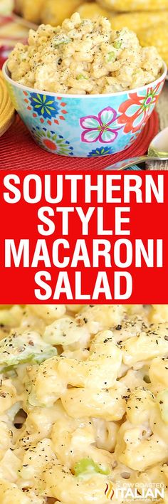 this southern style macaroni salad is the perfect side dish