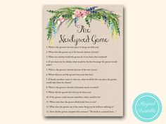 a printable bookmark with the words, the nendlywast game