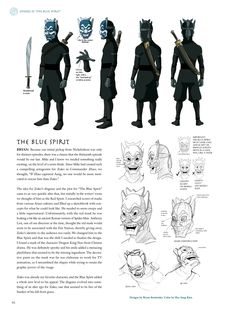 the blue spirit character sheet from avatar, with instructions for how to use it and how to