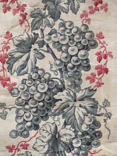 a bunch of grapes on a table cloth