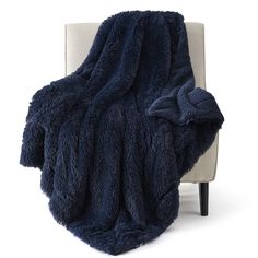 PRICES MAY VARY. Stylish & Reversible Softness: Designed with 1.5" shaggy plush on one side and extremely soft Sherpa on the other, this double-sided blanket is furry, plush, and ultra-cozy for stylish comfort all year round. Thick & Warm: Bedsure’s Fuzzy Faux Fur Blanket maintains the ideal balance between weight and warmth. It’s great for snuggling up at home as well as for travel, on a camping trip, or anywhere in between. Elegant Decor: The luxurious faux fur and modern dying process make th Ugg Blanket, Christmas Blanket Gift, Sofa Cozy, Fuzzy Throw Blanket, Navy Blanket, Blue Throw Blanket, Fuzzy Blanket, Faux Fur Throw Blanket, Christmas Blanket