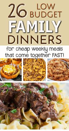 20 low budget family dinners for cheap weekly meals that come together fast