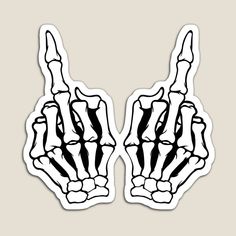 two hands making the peace sign with their fingers sticker on a white background vinyl decal