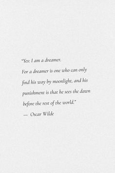 a quote from oscar wilde about dreaming