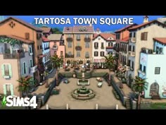 the video game tarosa town square is shown in this screenshoter image from sim4