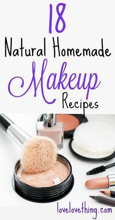 Ever wanted to try your hand at making your OWN makeup? Here are 18 homemade makeup recipes for you to try! How To Grow Eyebrows, Luscious Hair, Beauty Tips For Face