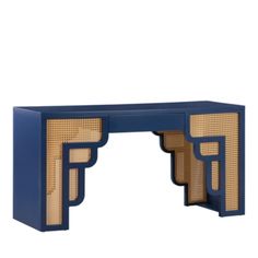 Tov Furniture Suzie Rattan Desk Rattan Desk, Tov Furniture, In Store, Buy Online, Pick Up, Desk, Navy, Free Shipping, Furniture