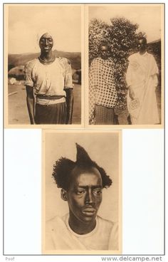 three black men with different hair styles and hairstyles are shown in this old photo