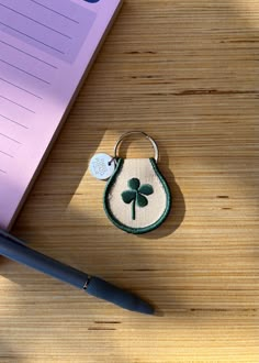 Super cute, double-sided, raised embroidered keychain with 3-dimensional clover. Made with high-quality materials for a durable, long-lasting accessory. 2.5" x 2.25" Double-sided embroidery Embroidered natural oxford cotton Metal split keyring Ceramic Keychain, Lucky Keychain, Embroidered Keychains, Puzzle Purse, Best Friend Keychain, Cute Merch, Cool Clothing, Sale Store, Lucky Clover