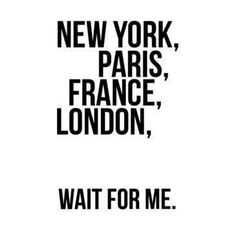 a black and white poster with the words new york, paris, france, london