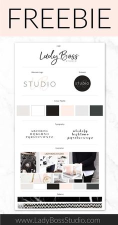 the lady boss's studio website design