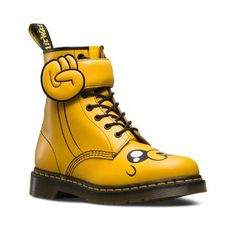 1460 JAKE D ADVENTURE TIME BOOT. Yellow Ankle Boots, Fall Winter Shoes, Yellow Boots, Dog Boots, Short Leather Boots, Martens Boots, Dr Martens Boots, Boot Straps, Before Midnight