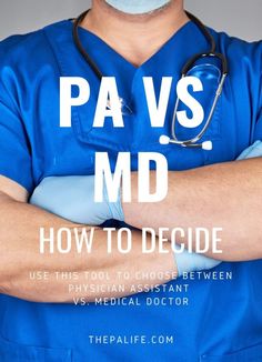 a doctor with his arms crossed and the words pavs md how to decide