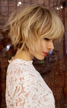 Short Shaggy Haircuts, Blonde Hairstyle, Shaggy Short Hair, Short Shag Hairstyles, Shaggy Haircuts, Shag Hairstyles, Ombré Hair, Short Hairstyle, Short Blonde