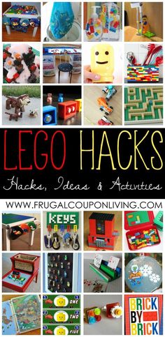 lego hacks and activities for kids to play with in their homes or school days