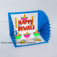 a birthday card with the words happy diwali on it