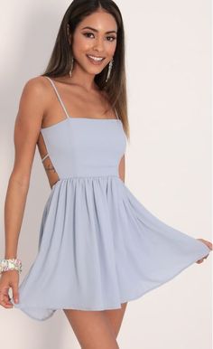 Day Dresses Formal Short, Hoco Dresses Large, Simple Semi Formal Dresses, Baby Blue Graduation Dress, Lose Hoco Dresses, Homecoming Dresses Baby Blue, Hoco Dresses Medium Length, Dresses Dance Middle School, Short Simple Dresses