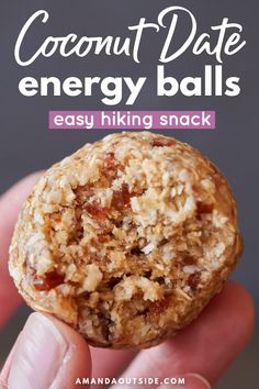 coconut date energy balls are an easy snack for the whole family to enjoy and eat