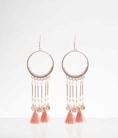 "Boutique By BKE Tassel Drop Earring - Gold , Women's Goldmulti Metal hoop and beaded fringe earring Drop measures 4 5/8" with a 1 3/8" in diameter. Apparel & Accessories" Fringe Earring, Tassel Drop Earrings, Earring Gold, Earring For Women, The Boutique, Beaded Fringe, Drop Earring, Gold Drop Earrings, Fringe Earrings