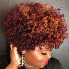 Butterfly Haircut Ideas for a Fun, Feminine Look Dyed Short Natural Hair, Cabelo Black, Tapered Afro, Short Natural Hair, Tapered Natural Hair, Natural Hair Cuts, Fresh Haircut, Celebrity Stylist, Beautiful Natural Hair