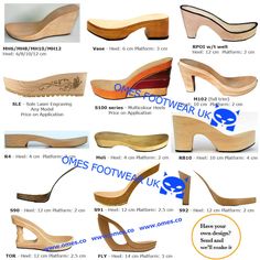 1 X Pair Wooden Heel Shoemaking Accessories Soles make Your - Etsy Esthetician Inspiration, Sanita Clogs, Shoe Business, Wood Heels, Swedish Clogs, Wooden Wedges, Wooden Heels, Wooden Sandals, Ideas For Outfits