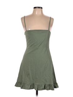 ASOS Casual Dress Size: 10 Green Dresses - used. 96% COTTON, 4% ELASTANE, DropWaist, Square, Solid, Short, Sleeveless | ASOS Casual Dress - DropWaist: Green Solid Dresses - Used - Size 10 Green Casual Dress, Green Dress Casual, Green Dresses, Dress Mini, Solid Dress, Drop Waist, Casual Dresses For Women, Green Dress, Handbags For Women