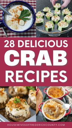 best crab meat recipes Crab Recipes Healthy, Easy Crab Recipes, Recipes For Seafood, Crab Recipes Easy, Dungeness Crab Recipes, Crab Wontons, Mini Crab Cakes, Crab Cake Recipes, Seafood Sushi