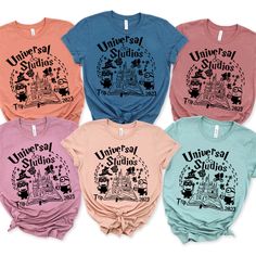 Personalized 2023 Disney Universal Studio Birthday Family Matching T Shirt Universal Orlando Family Shirts, Family Vacation Disney Shirts, Universal Shirts For Family, Universal Family Shirts, Universal Studios Family Shirts, Universal Studios Shirts, Universal Trip, Disney Universal Studios, Universal Islands Of Adventure