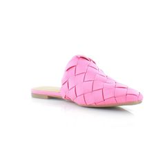 Features - Round Toe - Slip-On - Cushioned Insole For Additional Comfort - Woven Detailing At Upper - Manmade Upper; Manmade Lining; Manmade Sole - Bold Texture - Padded Insole - Flat Heel Brand: Circus By Sam Edelman Style: Olena Color: Flamingo Pink Width: Medium Material: Synthetic Condition: New With Box Suggested Retail: $85.00 Trendy Pink Leather Flats, Pink Slip-on Flats With Rubber Sole, Pink Slip-on Flats With Removable Insole, Pink Flat Synthetic Slippers, Trendy Closed Toe Pink Flats, Trendy Pink Closed Toe Flats, Synthetic Closed Toe Flats With Woven Sole, Pink Cushioned Slip-on Shoes, Pink Flat-heel Synthetic Slippers