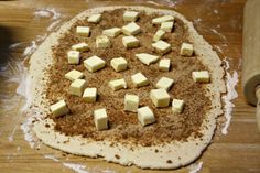 the dough has been made and is ready to be put into the oven with butter