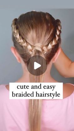 Audrey McClelland on Instagram: "CUTE AND EASY BRAIDED HAIRSTYLE 🩷 Here’s a pretty hairstyle I love doing in Victoria’s hair. It comes out looking cute and is great for any occasion. 
.
I will share the hair products that I love to use in Victoria’s that keep it smooth and healthy.
.
#hairdo #braidideas #braidinspo #braidinspiration #braid #simplehairstyles #simplehair #simplehairstyle #easyhairstyles #easyhairstyle #easyhairstylesforgirls #cutehairstyles #cutehair #hairvideo #hairideas #hairinspo #hairinspiration #hairvideos #hairidea #schoolhairstyles #schoolhair #hairstyles #hair #hairstyle #hairtutorial #hairtutorials" Easy Braided Hairstyle, Pretty Braid, Braided Hairstyles For School, Girls Hairdos, Middle Hair, Gymnastics Hair, Girl Hair Dos, Pretty Braids