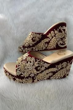 Wedding Sandals For Bride, Elegant Shoes Heels, Indian Things