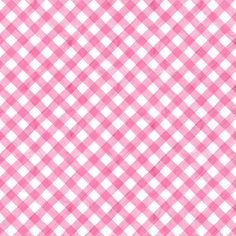 a pink and white checkered table cloth