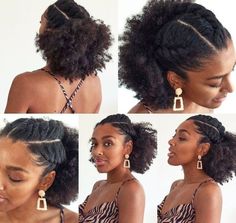 Simple Hairstyle, Loose Ponytail, Protective Hairstyles For Natural Hair, Pelo Afro, 4c Hair, Natural Hair Updo