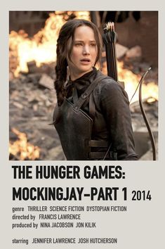 the poster for the movie mocking jay part 1