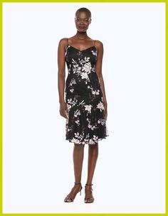 Adrianna Papell Womens Sequined Flounce Adrianna Papell Dresses, Black Sheath Dress, Crochet Trim, Adrianna Papell, Ruffle Hem, Sequin Dress, Sheath Dress, Black Floral, Dress Black